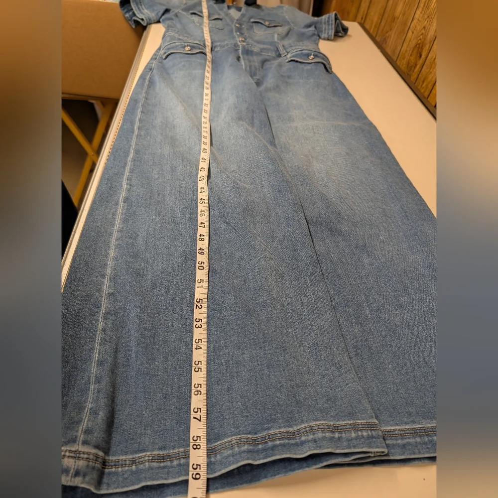 PAIGE Harper Ankle Jumpsuit Wide Leg - Picture 12 of 13
